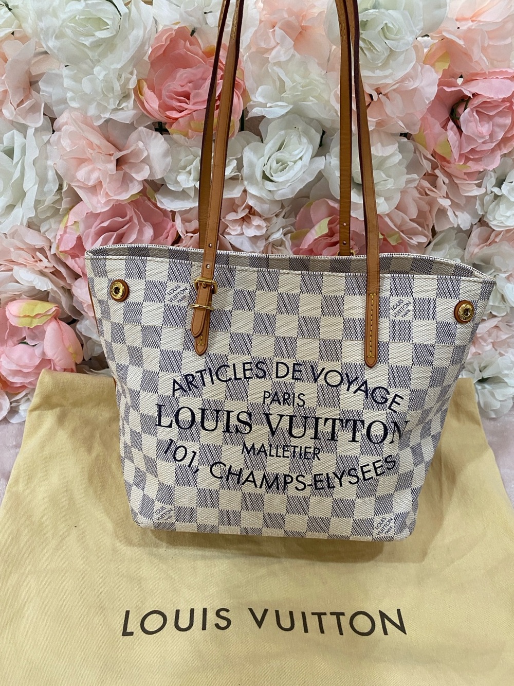 Louis Vuitton Damier Azur Cabas PM Adventure Tote